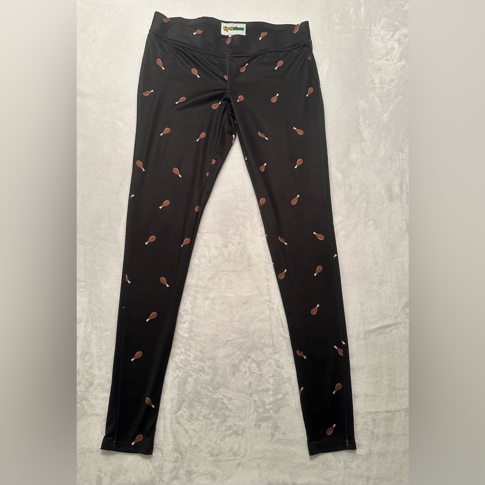 Tipsy elves turkey leg women’s small leggings. EUC